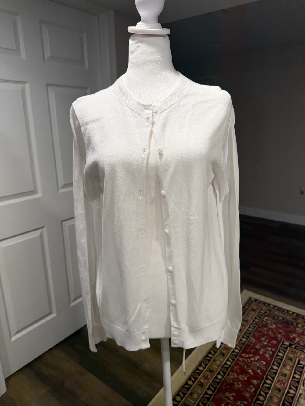 J Crew Cotton Button-Front Cardigan